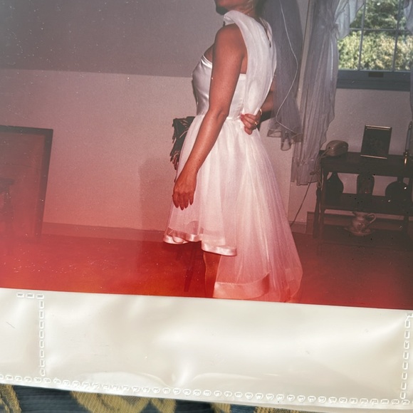 Wedding dress, sash and veil. Handmade. - Picture 8 of 13